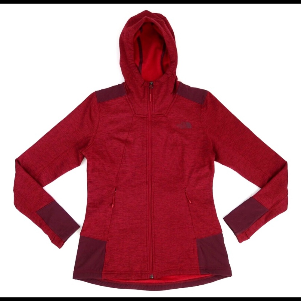 The North Face Red Full-Zip Hoodie